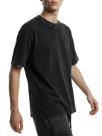 Born Again Washed Boxy Studded T-Shirt