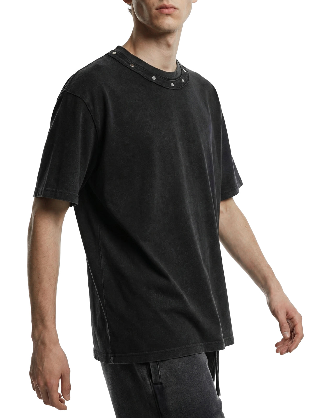 Born Again Washed Boxy Studded T-Shirt