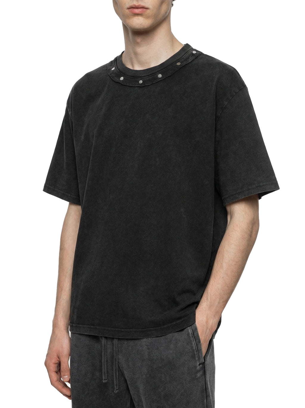 Born Again Washed Boxy Studded T-Shirt