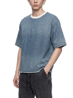 Child of God Vintage Wash Boxy Raw Hem Denim T-Shirt